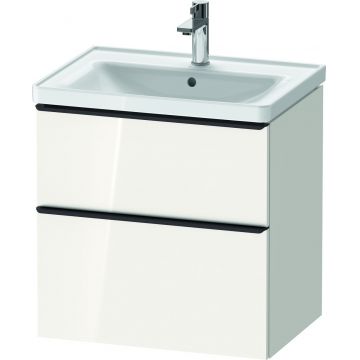 Dulap baza Duravit D-Neo cu 2 sertare pentru lavoar 65cm White High Gloss Decor