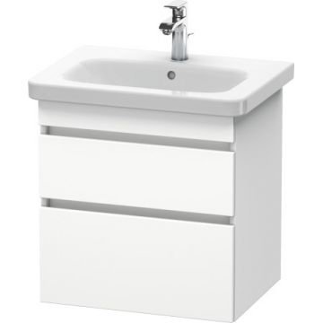 Dulap baza Duravit DuraStyle 58x44.8cm 2 sertare cu inchidere lenta alb mat