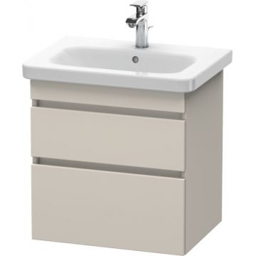 Dulap baza Duravit DuraStyle 58x44.8cm 2 sertare cu inchidere lenta taupe mat