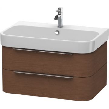 Dulap baza Duravit Happy D.2 77.5x48cm 2 sertare inchidere lenta nuc american