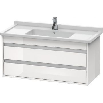 Dulap baza Duravit Ketho 100x46.5cm 2 sertare inchidere lenta alb lucios