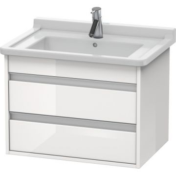 Dulap baza Duravit Ketho 65x46.5cm 2 sertare inchidere lenta alb lucios