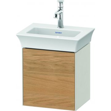 Dulap baza Duravit White Tulip cu 1 usa pentru lavoar 45cm Oak - Nordic White Satin Matt Lacquer