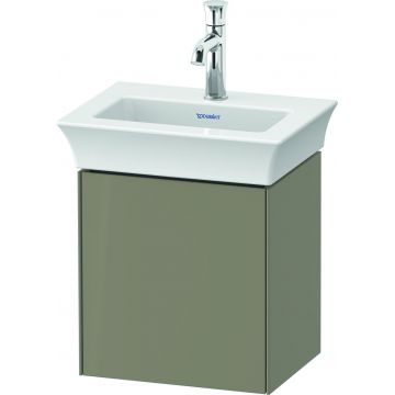 Dulap baza Duravit White Tulip cu 1 usa pentru lavoar 45cm Stone Grey High Gloss