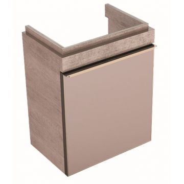 Dulap baza Geberit Citterio 44cm usa sticla taupe corp stejar bej