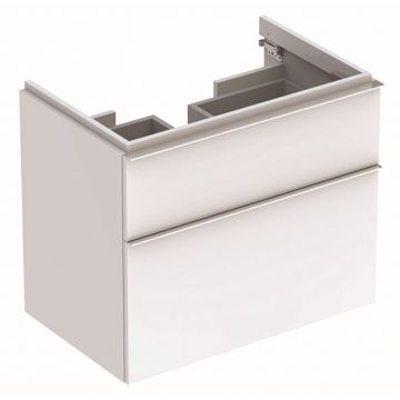 Dulap baza Geberit iCon 74cm cu doua sertare alb lucios