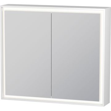 Dulap cu oglinda Duravit L-Cube 800 cu iluminare LED si 2 rafturi sticla