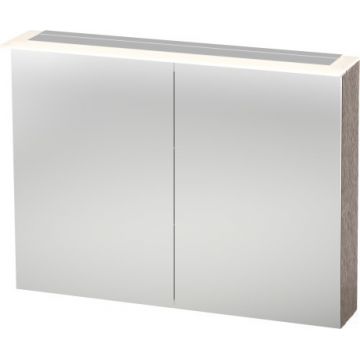 Dulap cu oglinda si iluminare Duravit Happy D.2 76x100x13.8cm stejar casmir