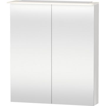 Dulap cu oglinda si iluminare Duravit Happy D.2 76x65x13.8cm alb lucios