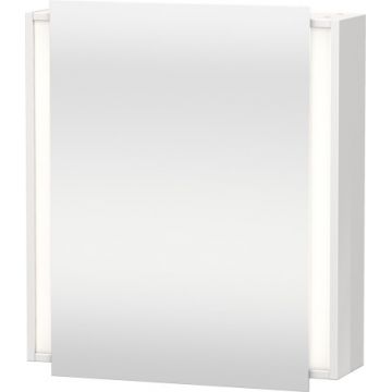 Dulap cu oglinda si iluminare Duravit Ketho 65x75cm deschidere dreapta alb lucios