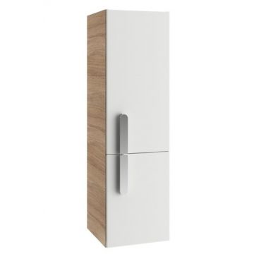 Dulap inalt tip coloana Ravak Concept Chrome SB 350 cu doua usi stanga 35x37x120cm cappuccino-alb