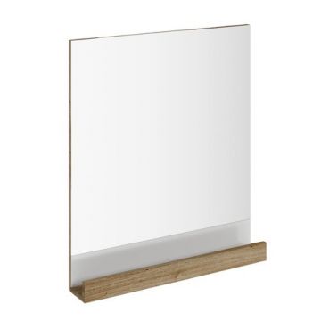 Oglinda baie Ravak Concept 10° cu polita 55x75x11cm nuc inchis