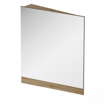 Oglinda de colt Ravak Concept 10° 65x75x15cm stanga nuc inchis