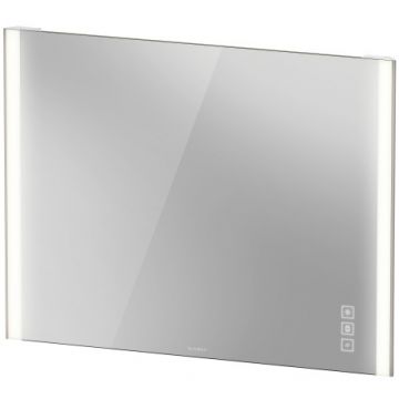 Oglinda Duravit XViu cu iluminare LED 102x80cm cu incalzire si actionare pe senzor margini champagne mat