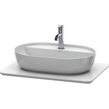 Blat compozit pentru lavoar Duravit Luv 688x475mm alb structurat