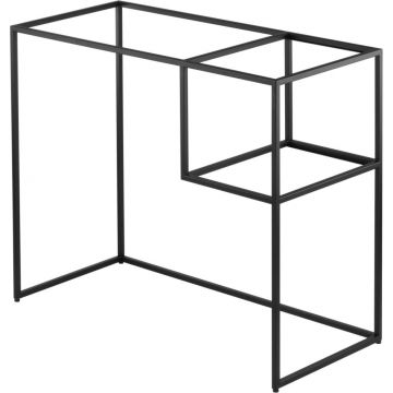 Cadru metalic negru pentru montare lavoar baie Correo, 90 cm