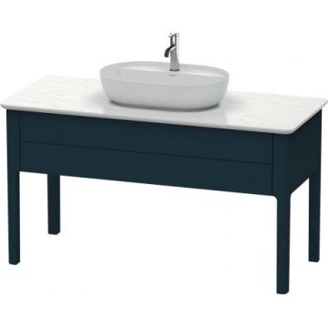 Dulap baza Duravit Luv 1338x570mm cu un sertar fara blat albastru inchis satinat mat lacuit