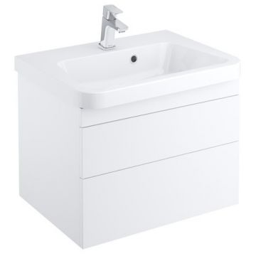 Dulap baza pentru lavoar Ravak Concept 10° cu 2 sertare 65x45x45cm alb