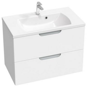 Dulap baza pentru lavoar Ravak SD Classic II 800 cu 2 sertare 80cm alb-gri