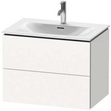 Dulap baza suspendat Duravit L-Cube 720x481mm cu doua sertare alb mat