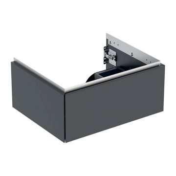 Dulap baza suspendat Geberit One negru mat 60 cm