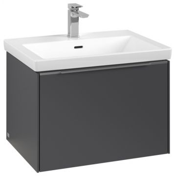 Dulap baza suspendat Villeroy & Boch Subway 3.0 cu iluminare 62x43x48cm Graphite
