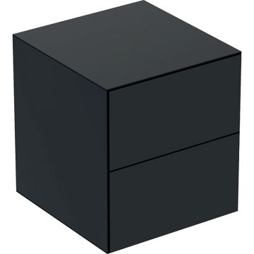 Dulap mediu suspendat Geberit ONE cu 2 sertare 45x47x49.2cm negru mat