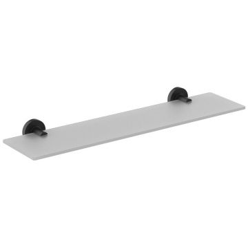 Etajera sticla Ideal Standard 52 cm colectia IOM negru mat