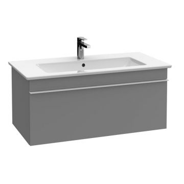 Mobilier lavoar baie gri cu sertar, 75 cm, Villeroy  Boch, Venticello