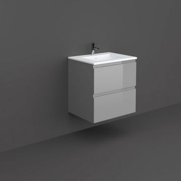 Mobilier suspendat incastrabil pentru lavoar, Joy, 60 cm gri, Rak