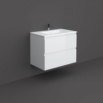 Mobilier suspendat incastrabil pentru lavoar, Joy, 80 cm alb, Rak