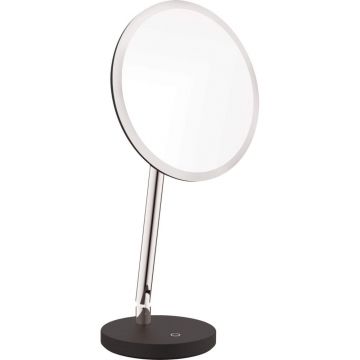 Oglinda cosmetica baie cu iluminare LED si picior crom Deante Silia