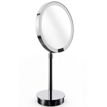 Oglinda cosmetica Decor Walther Round x5 21.5cm iluminare LED crom