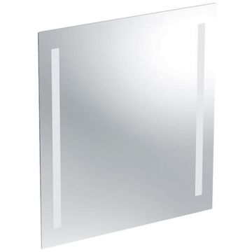 Oglinda dreptunghiulara 60 cm cu iluminare LED si dezaburire Geberit, Option Basic