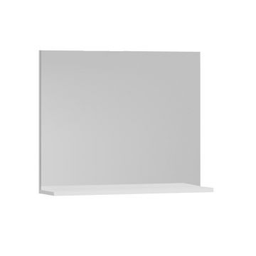 Set Baza si lavoar GN0541 cu sertare, suspendat si Oglinda GN0551 - 80 cm, alb