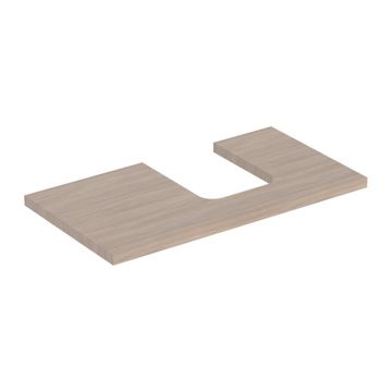 Blat pentru lavoar Geberit One cu decupaj in dreapta 90 cm stejar bej