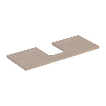 Blat pentru lavoar Geberit One cu decupaj in mijloc 120 cm stejar bej
