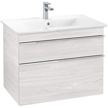 Dulap baza suspendat Villeroy&Boch Venticello 753x590x502 mm cu doua sertare stejar albit