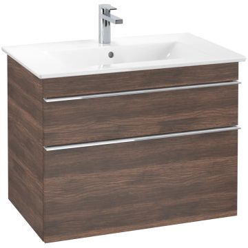 Dulap baza suspendat Villeroy&Boch Venticello 753x590x502 mm cu doua sertare stejar Arizona