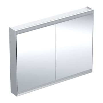 Dulap cu oglinda Geberit One ComfortLight 120 cm aluminiu eloxat