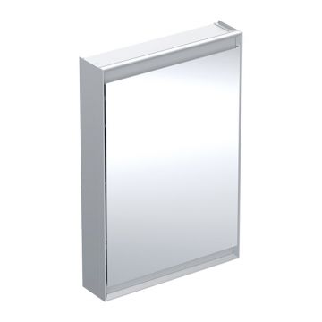 Dulap cu oglinda Geberit One ComfortLight dreapta 60 cm aluminiu eloxat