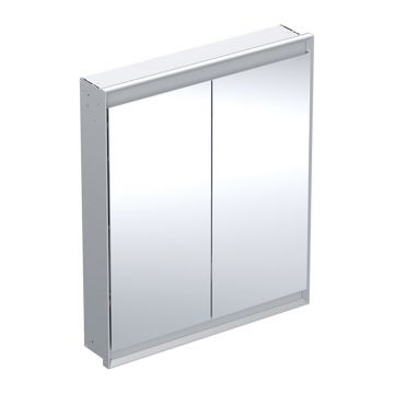 Dulap incastrat cu oglinda Geberit One ComfortLight 75 cm aluminiu eloxat