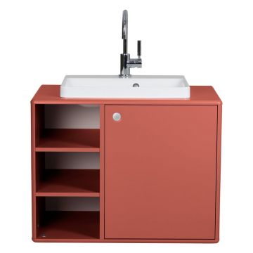 Dulap roșu sub chiuvetă fără baterie 80x62 cm Color Bath - Tom Tailor