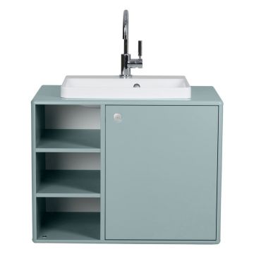 Dulap cu chiuvetă fără baterie verde mentă suspendat 80x62 cm Color Bath – Tom Tailor