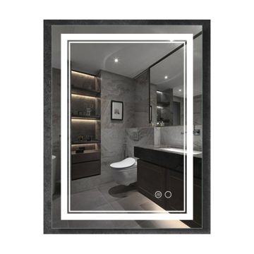 Oglinda cu iluminare si dezaburire Fluminia Goya 61 cm