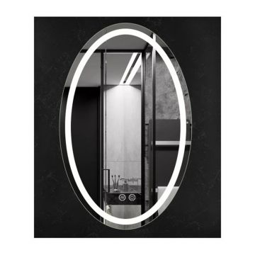 Oglinda cu iluminare si dezaburire Fluminia Picasso-IN-60 60 cm