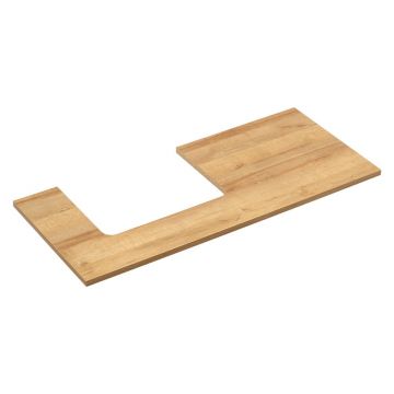 Blat pentru chiuvetă cu aspect de lemn de stejar 113x50 cm Set 360 - Pelipal