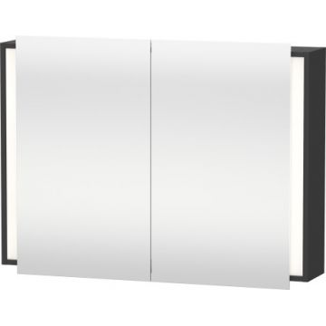 Dulap cu oglinda si iluminare Duravit Ketho 100x75cm grafit mat