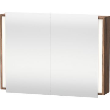 Dulap cu oglinda si iluminare Duravit Ketho 100x75cm nuc