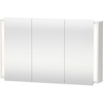 Dulap cu oglinda si iluminare Duravit Ketho 120x75cm alb lucios